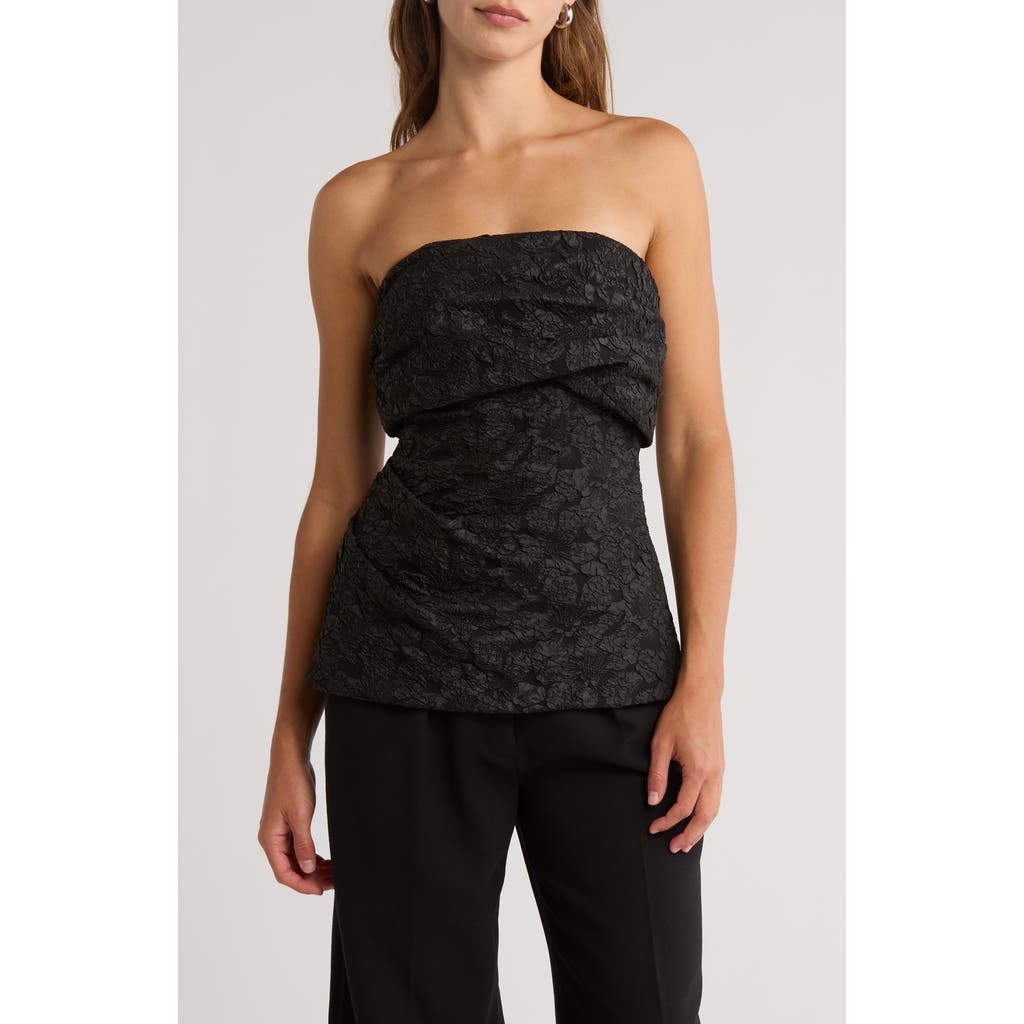 Simkhai Gael Popover Strapless Top In Black