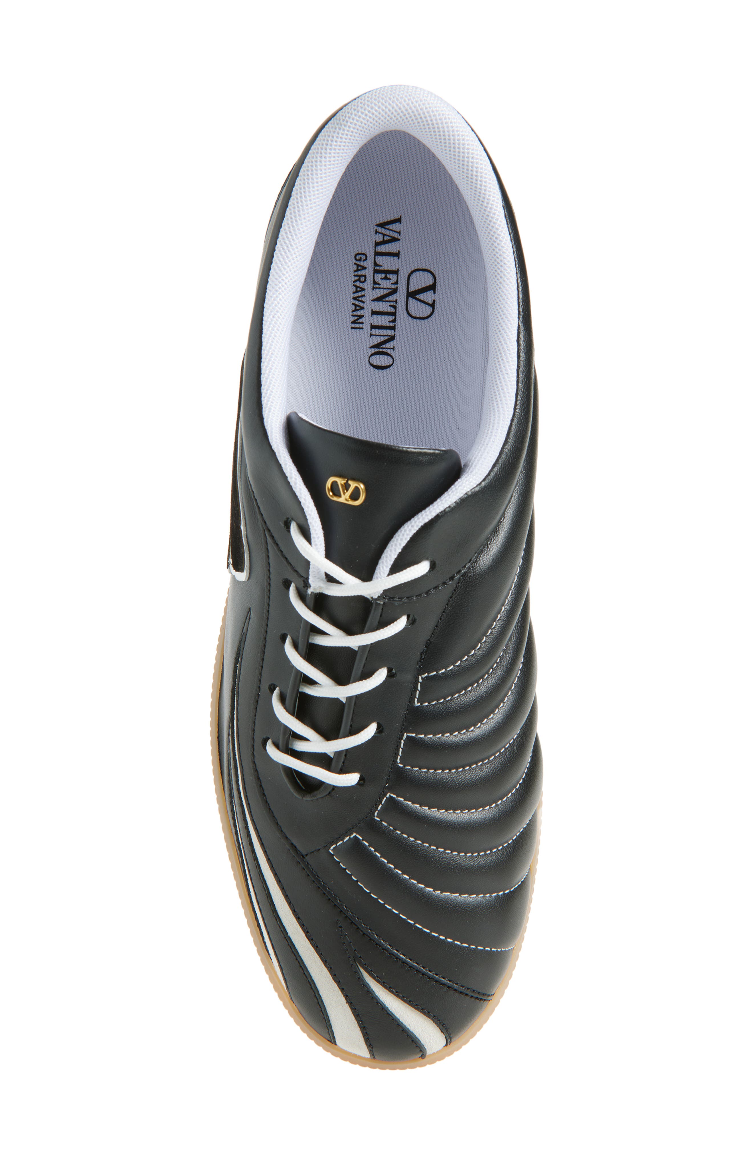 Valentino Garavani Kicky Low Top Sneaker, Alternate, color, Black/ White