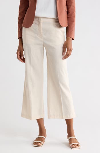 Theory Clean Terena Crop Pants In White
