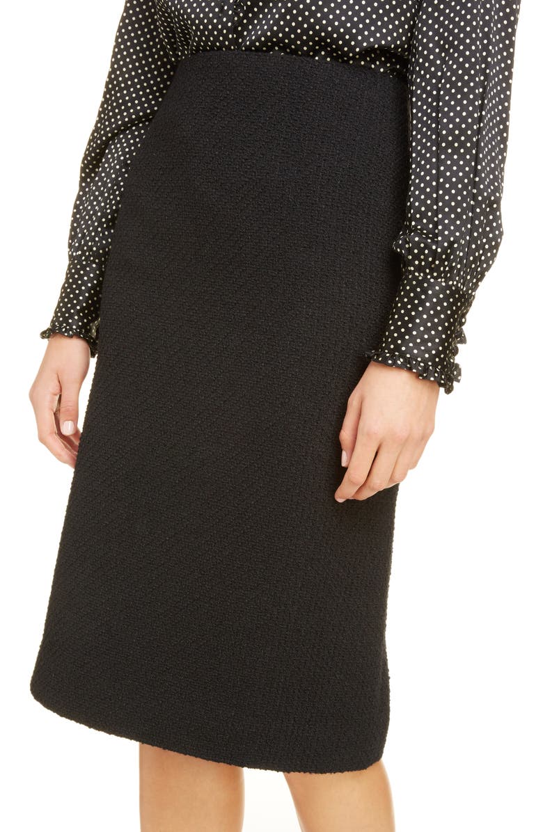 Runway Marc Jacobs Crochet Trim Wool Blend Tweed Skirt, Alternate, color, 