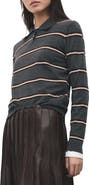 MANGO Stripe Sweater Polo
