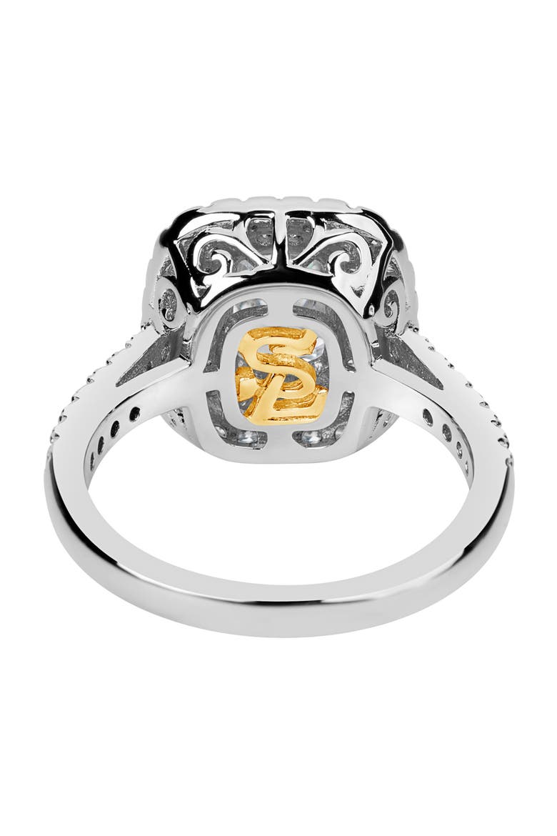 Sterling Silver White CZ Bridal Ring, Alternate, color, WHITE