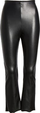 Commando Faux Leather Flare Crop Pull-On Pants