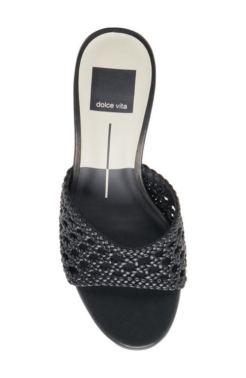 Dolce Vita Margoe Heels Black Woven Stella In Black
