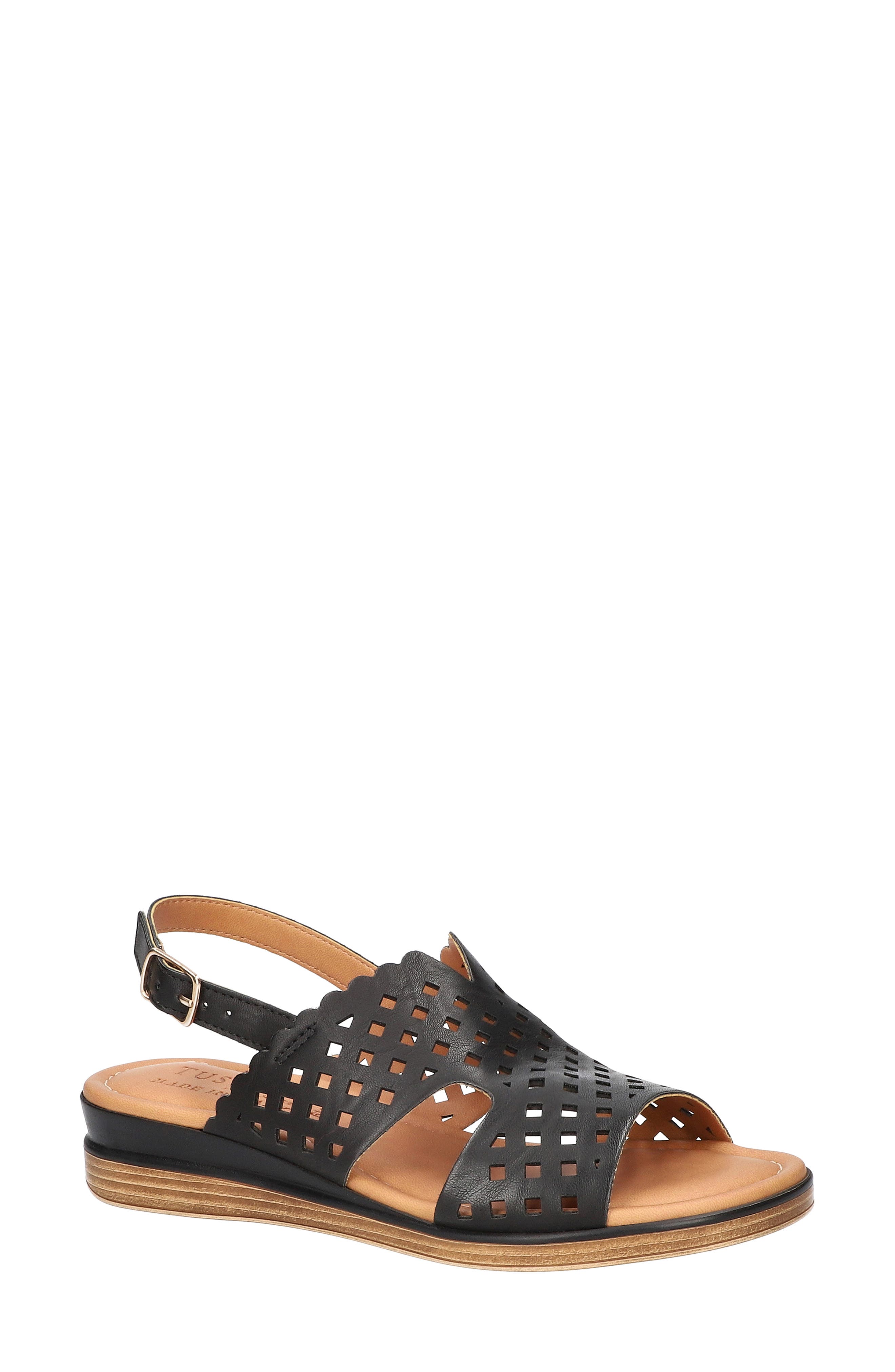 EASY STREET Martella Slingback Wedge Sandal, Main, color, Black