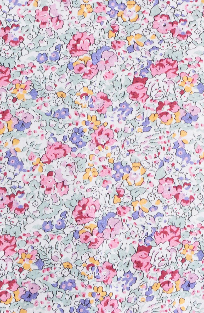 Zanella Garden Floral Print Knit Cotton Blend Dress Shirt, Alternate, color, Multi