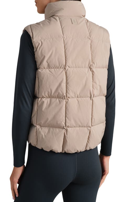 Rhone Powder 650 Fill Power Down Puffer Vest In Neutral