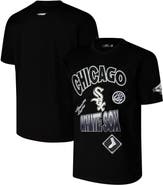 PRO STANDARD Men's Pro Standard Black Chicago White Sox Turn It Up Dropped Shoulder T-Shirt