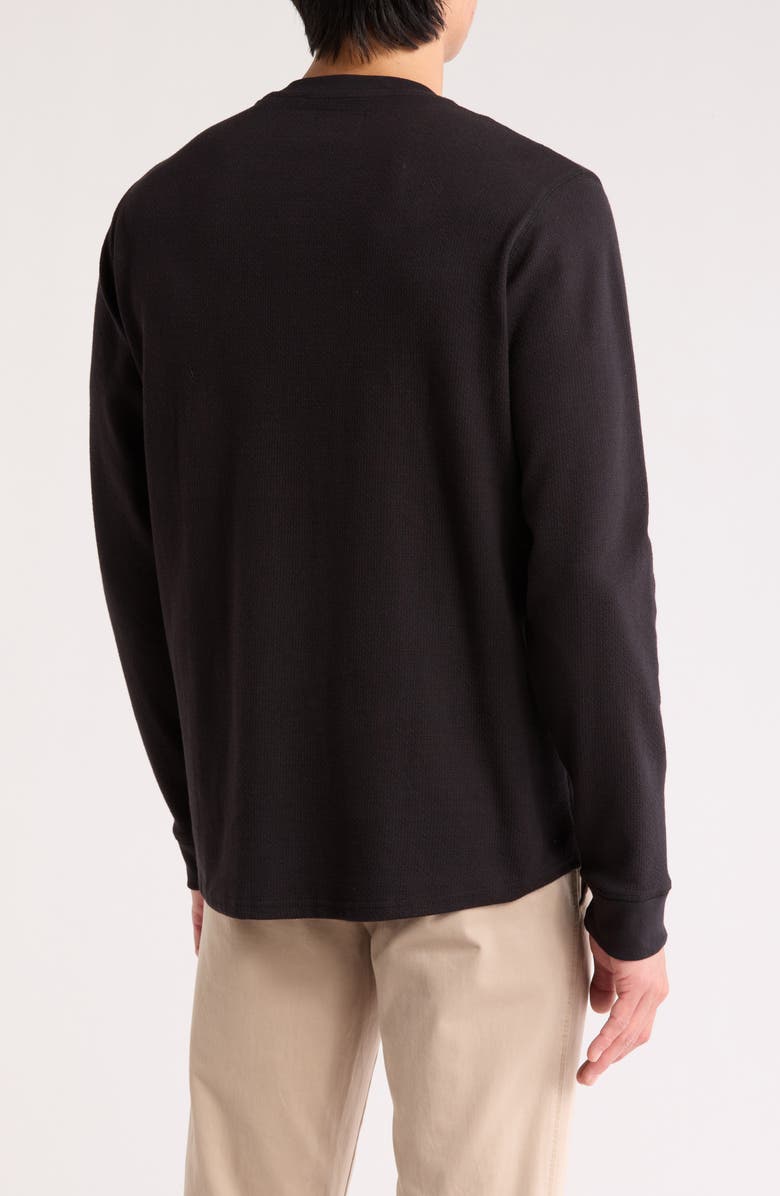 James Campbell Farle Knit Henley, Alternate, color, Black