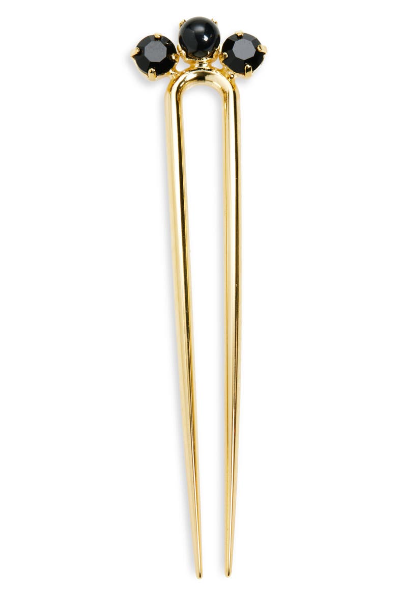 Lucia Chignon Hair Pin, Main, color, BLACK