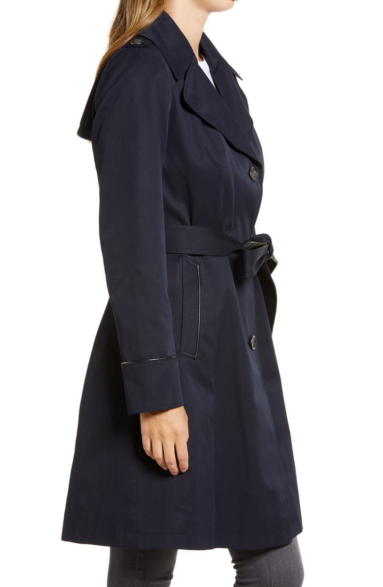 Via Spiga Hooded Trench Coat, Alternate, color,