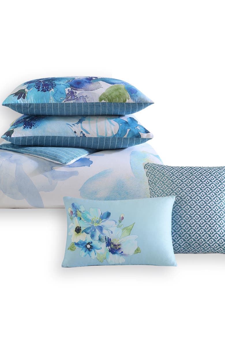 Bebejan Watercolor 5-Piece Reversible Comforter Set, Alternate, color,