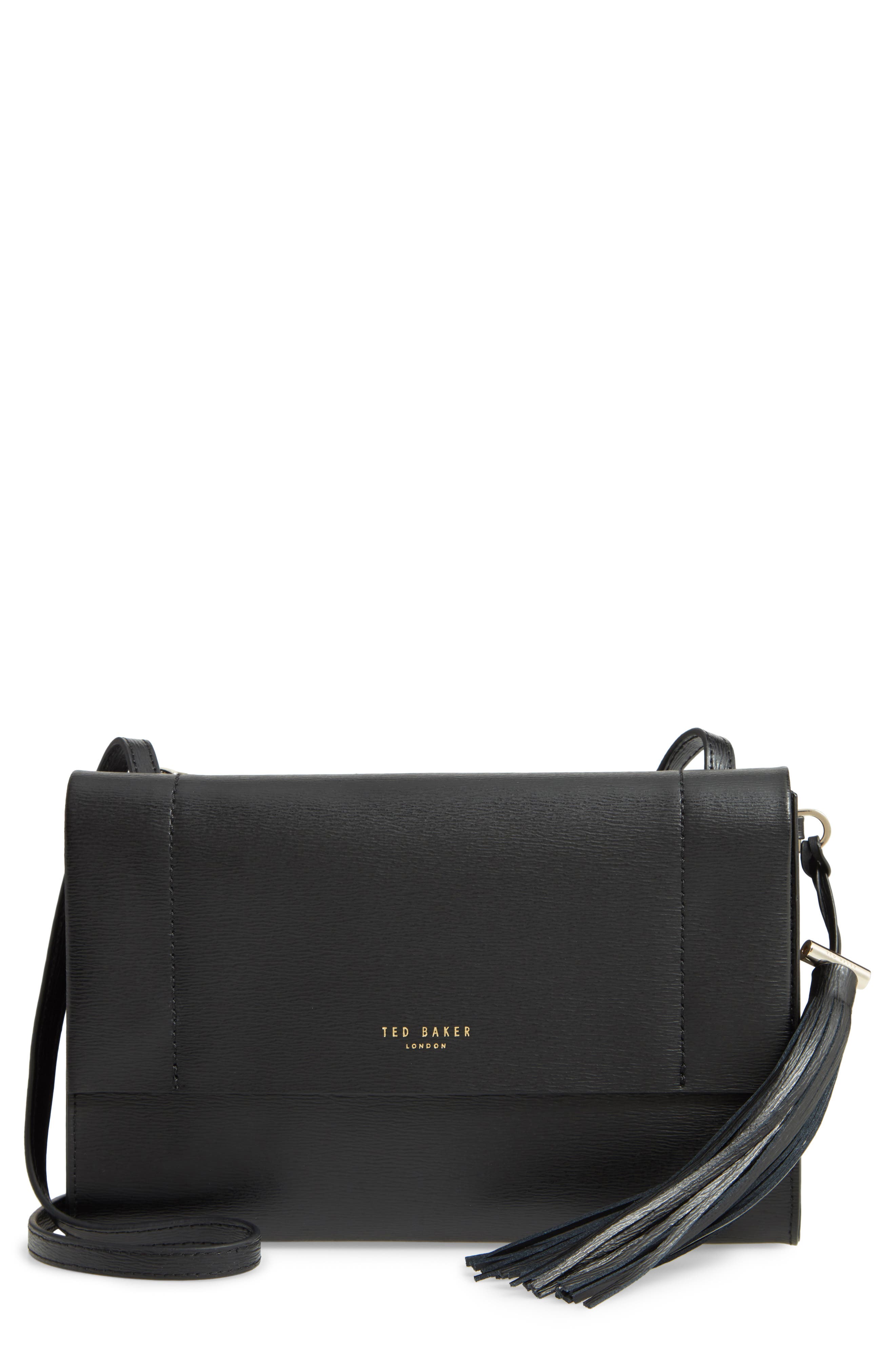 Ted Baker London Natalei Leather Crossbody Bag, Main, color, 