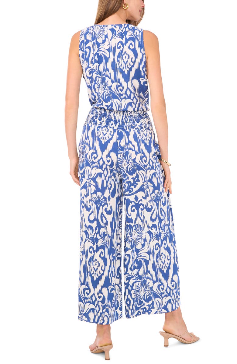 Vince Camuto Smocked Waist Wide Leg Pants, Alternate, color, 