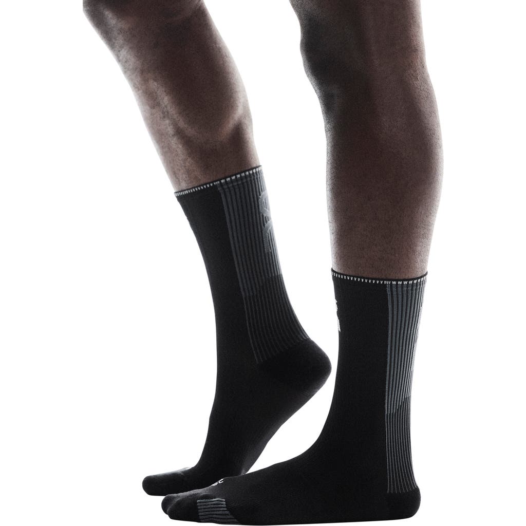 On Performance Run High Socks In Black/eclipse