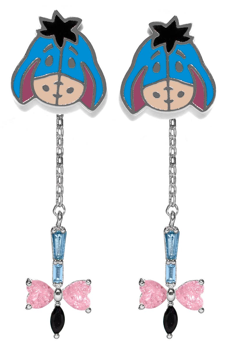 Girls Crew Disney Eeyore Dangle Earrings, Main, color, Silver