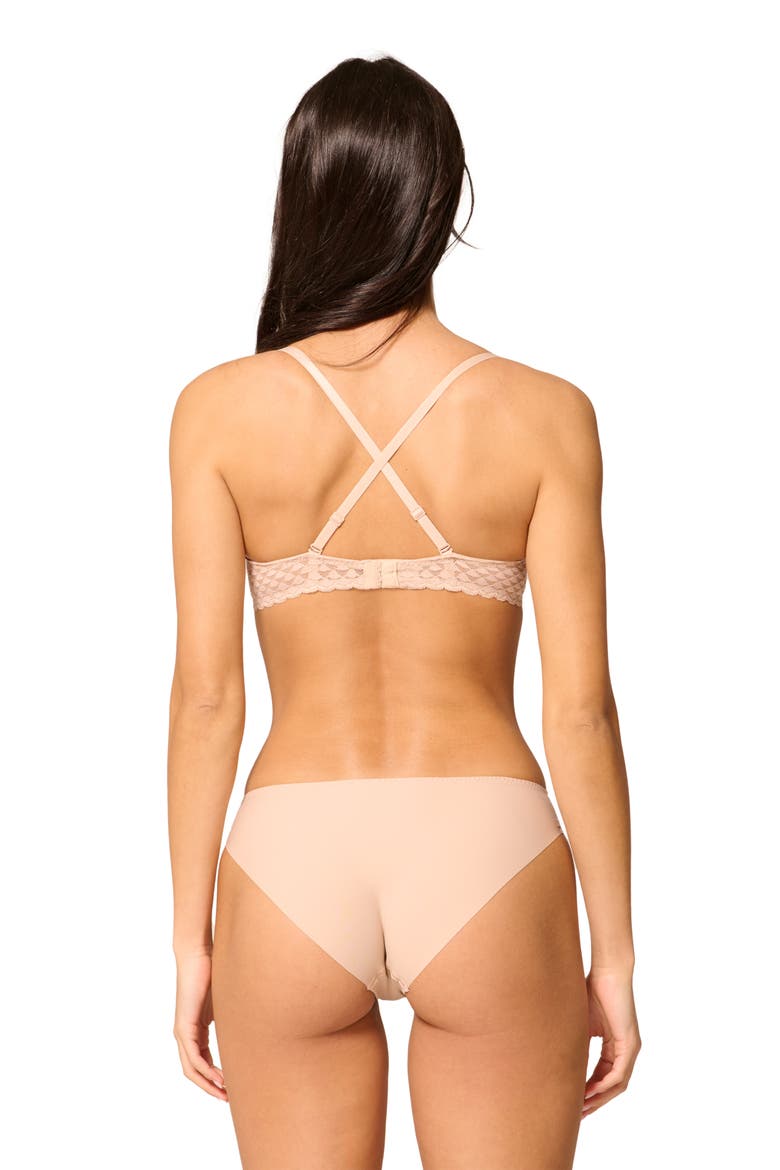 Subtile Underwire Push-Up Bra, Alternate, color, PEAU ROSE