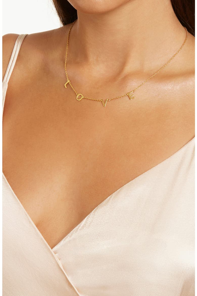 Love Station Necklace, Alternate, color, YELLOW GOLD