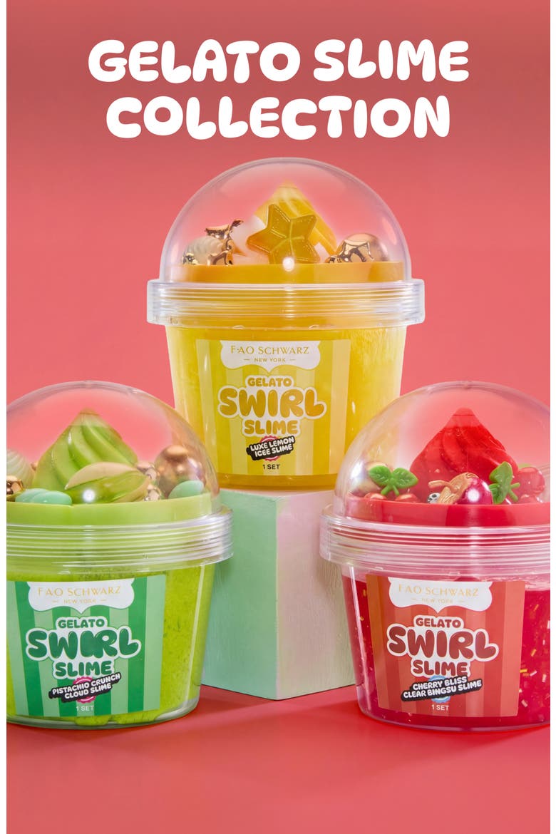 Kids' Gelato Swirl Slime Set, Alternate, color, RED