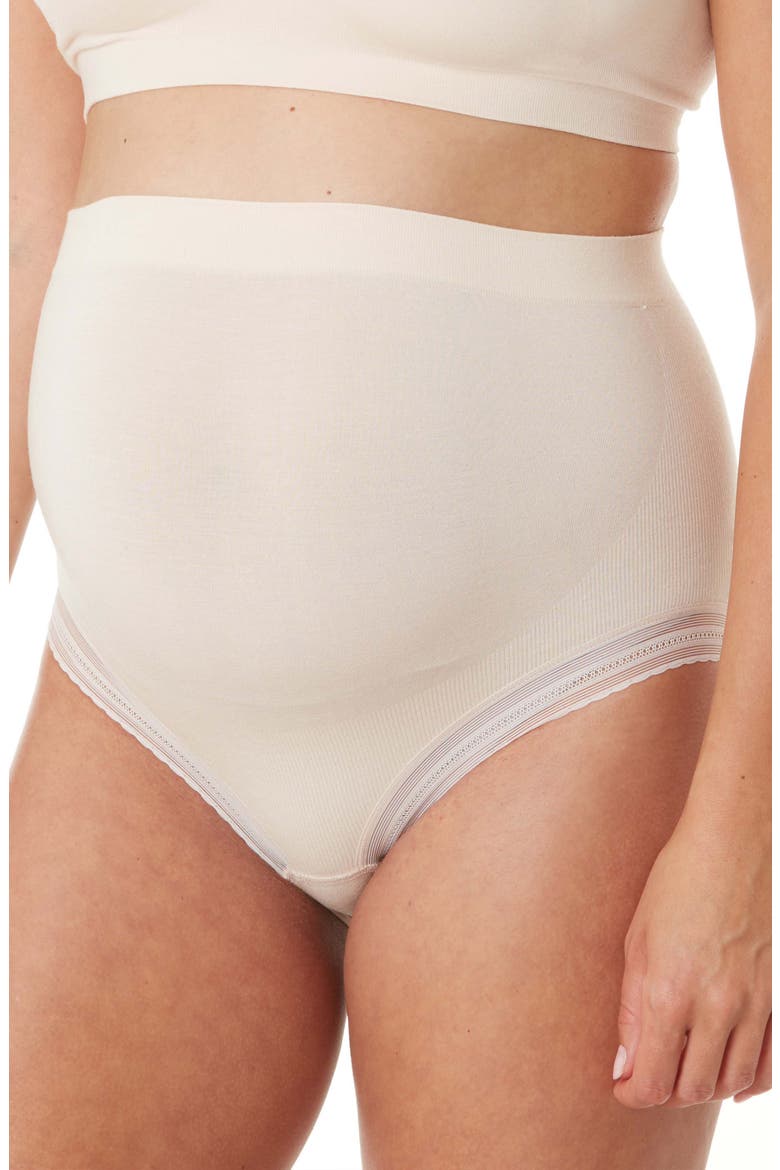 Milk Seamless High Waist Maternity Briefs, Main, color, BLUSH