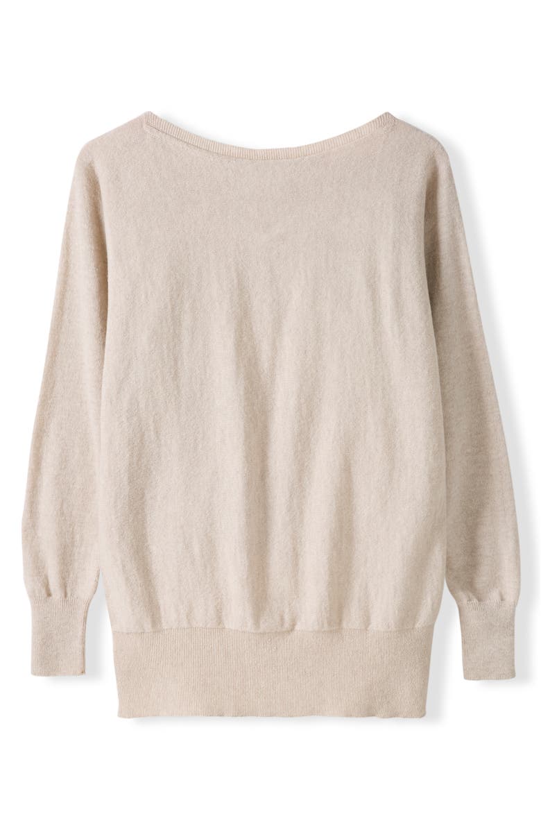 Celtic & Co. British Geelong Slash Neck Sweater, Alternate, color, Oatmeal