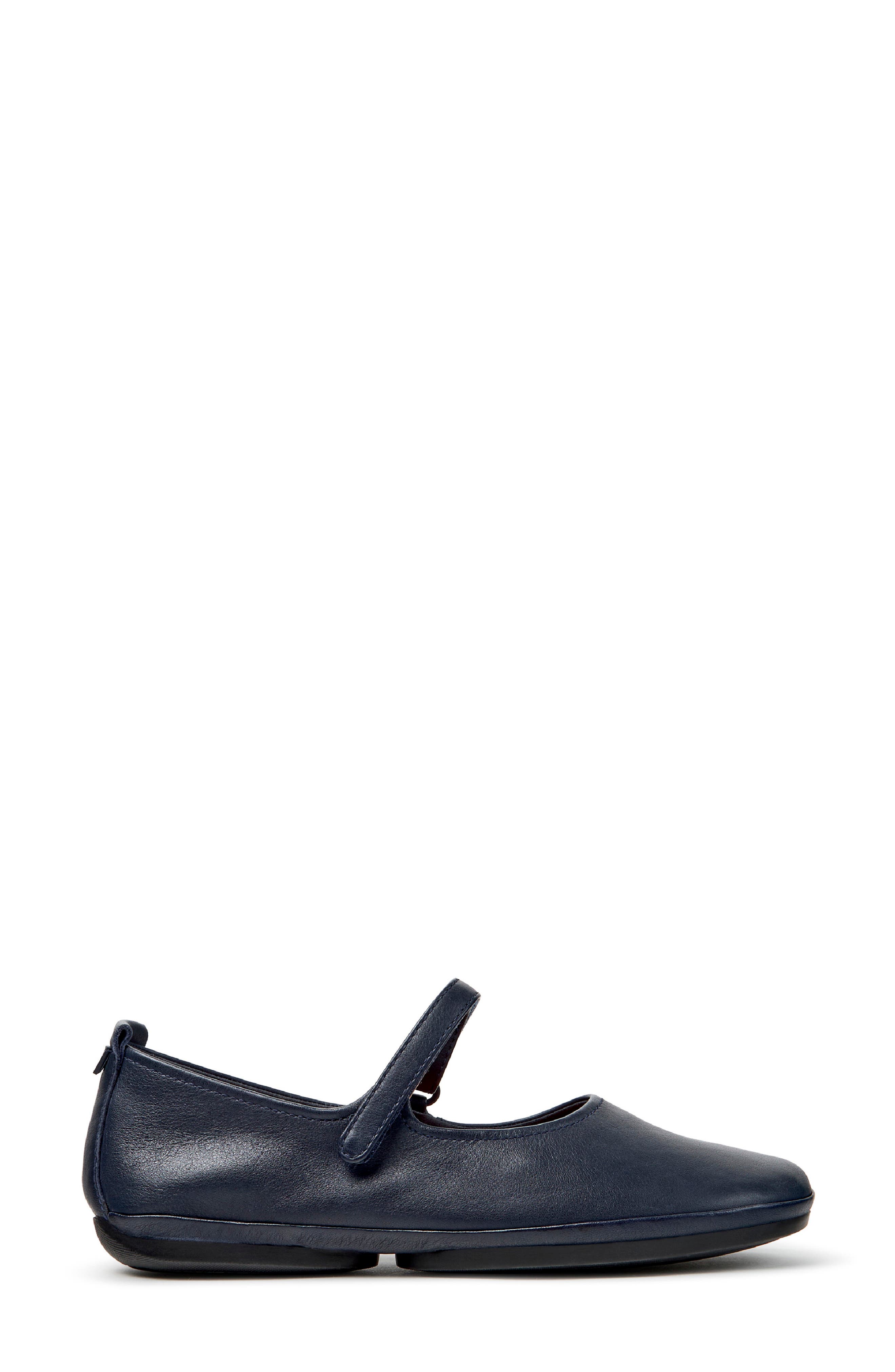 Right Nina Mary Jane Flat, Alternate, color, DARK BLUE