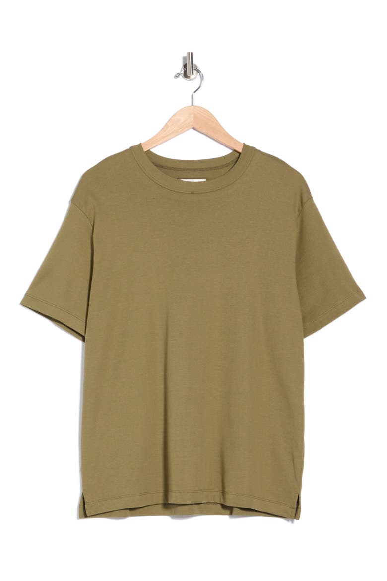 Mercerized Cotton Interlock T-Shirt, Alternate, color, FOREST SAGE