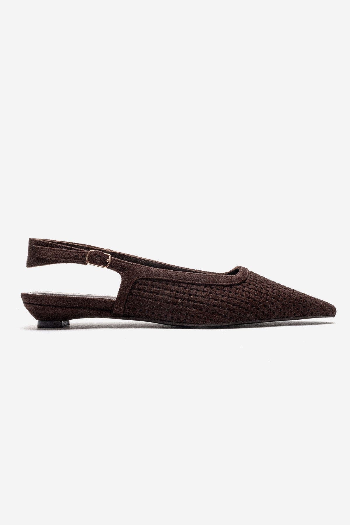 Aviva Slingback Pointed Toe Pump, Alternate, color, Brown Suede