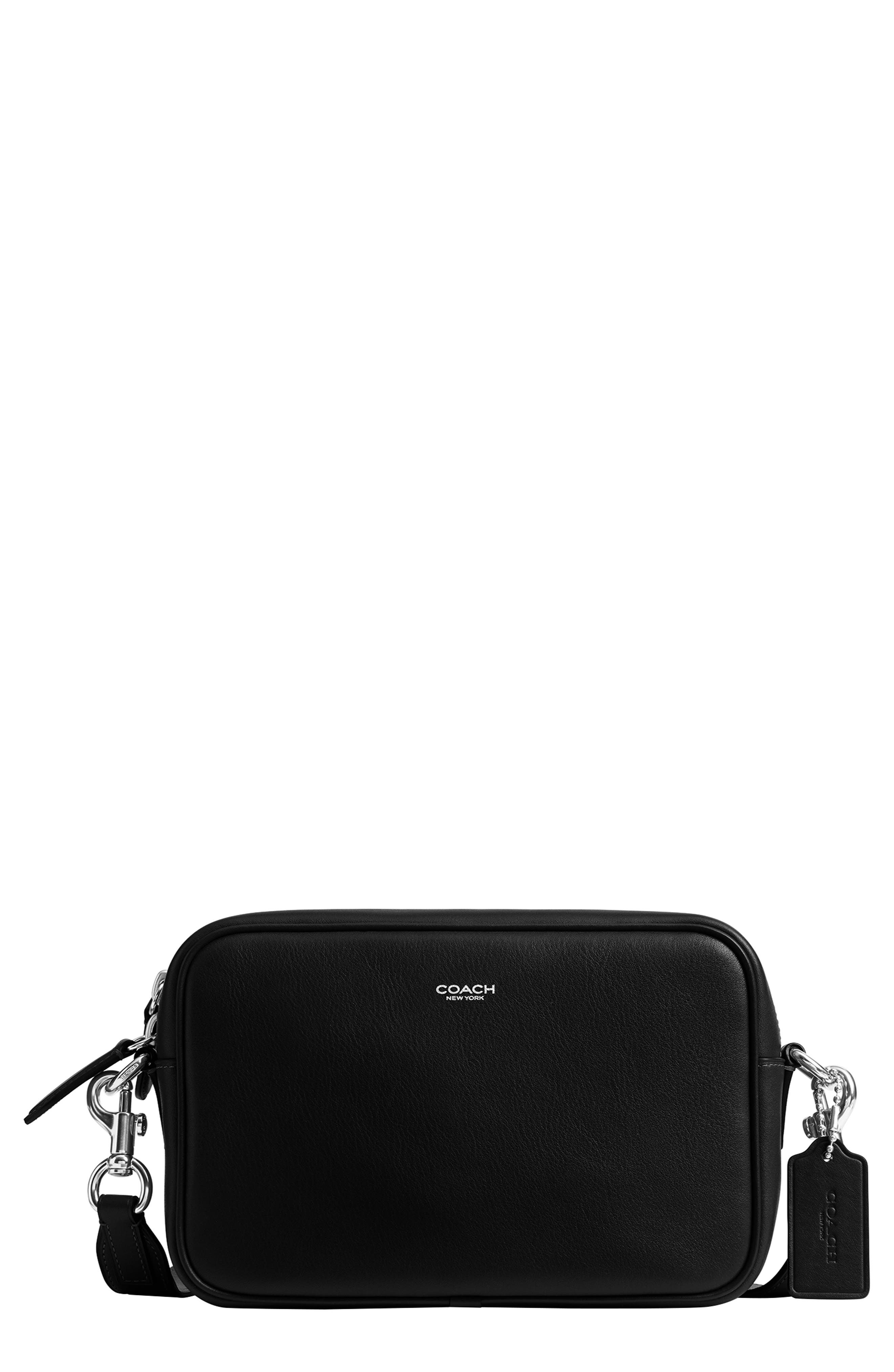 COACH Radio Camera Bag, Main, color, Black