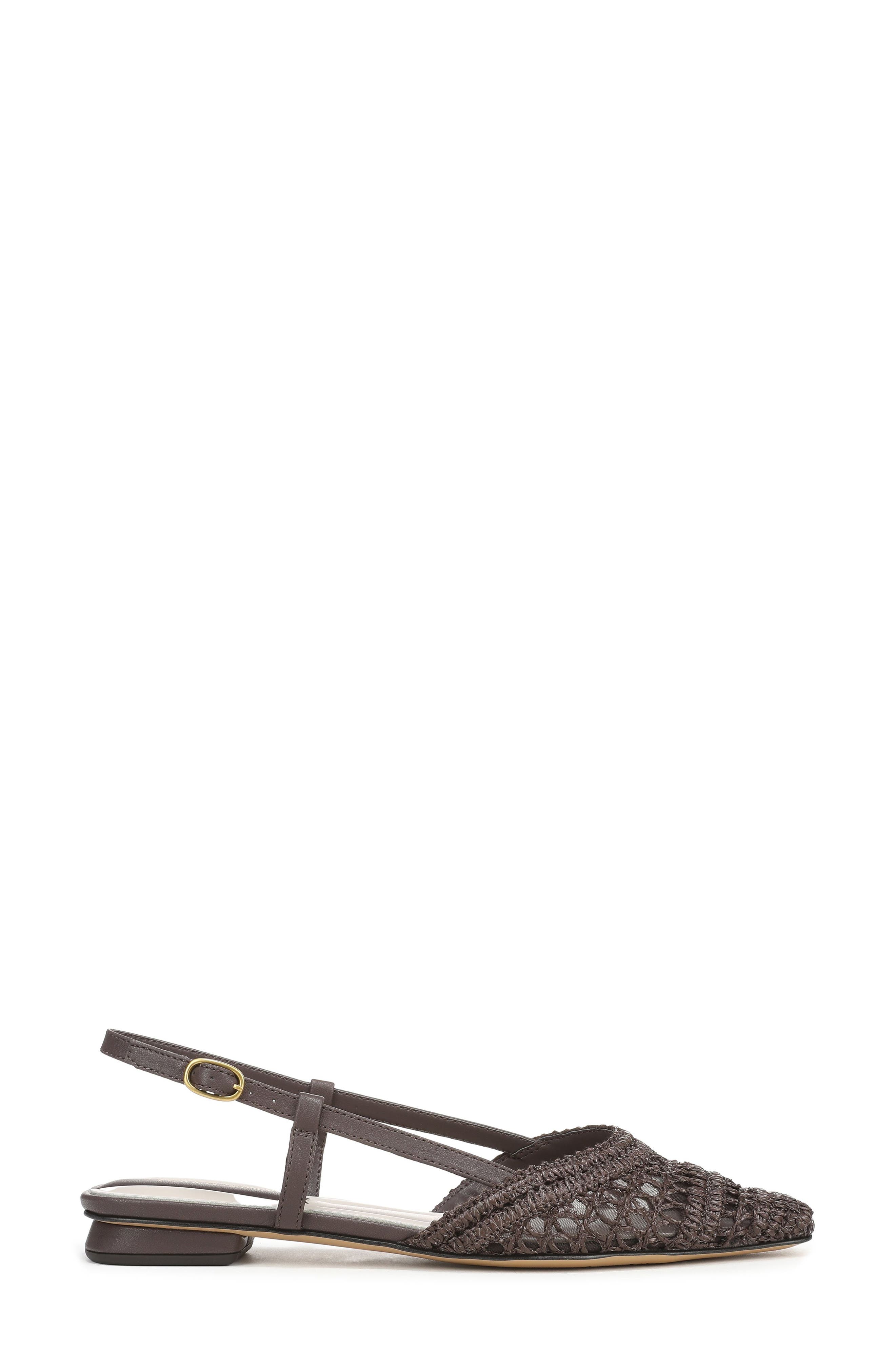 Franco Sarto Riona Slingback Flat, Alternate, color, Chocolate Brown