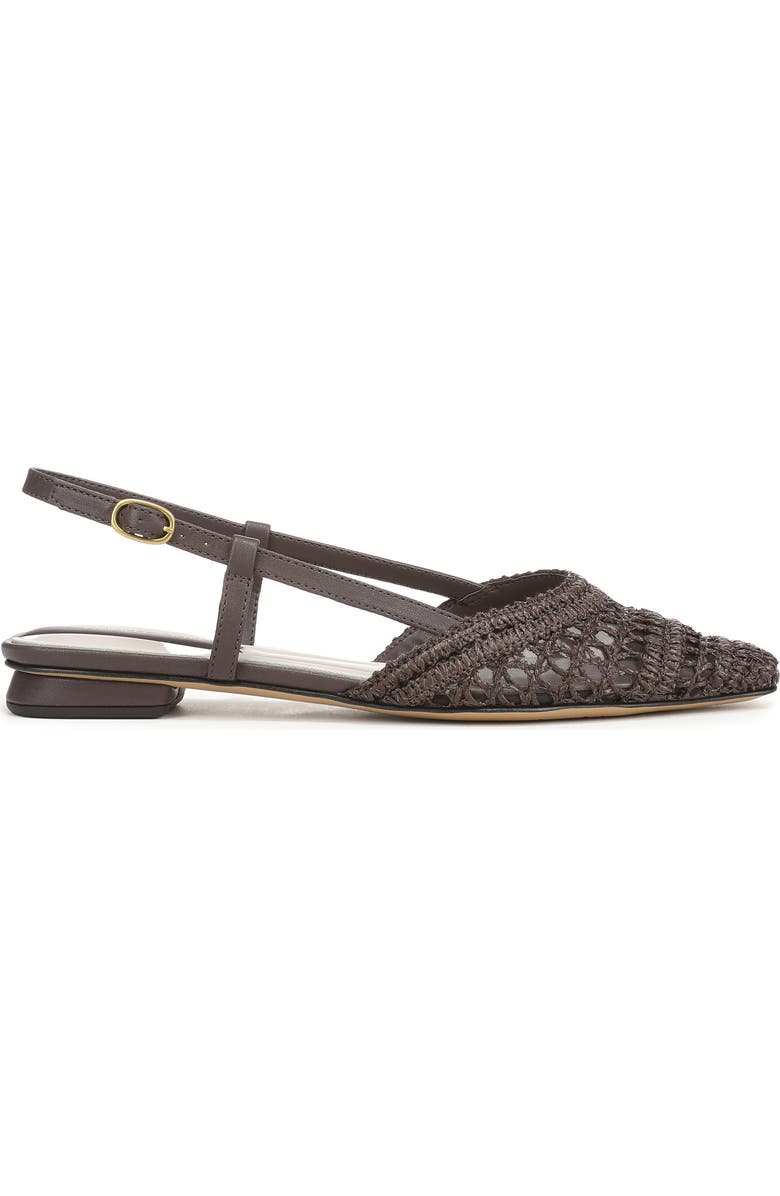 Franco Sarto Riona Slingback Flat, Alternate, color, Chocolate Brown