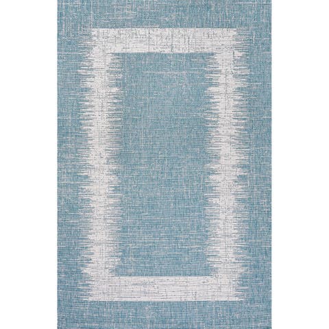 Scandi Minimalist Border Indoor/Outdoor Area Rug