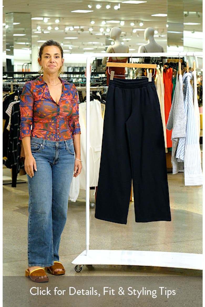 Low Rise Wide Leg Sweatpants video