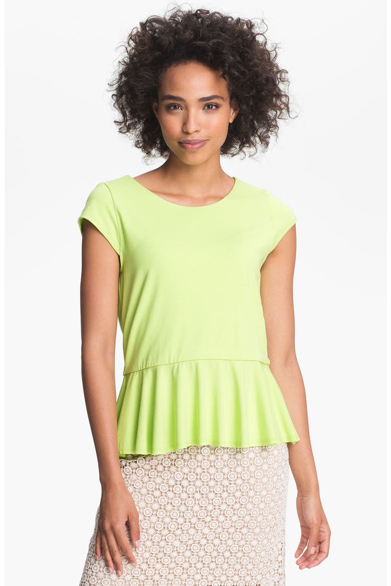 Peplum Top, Main, color, BRIGHT PALM