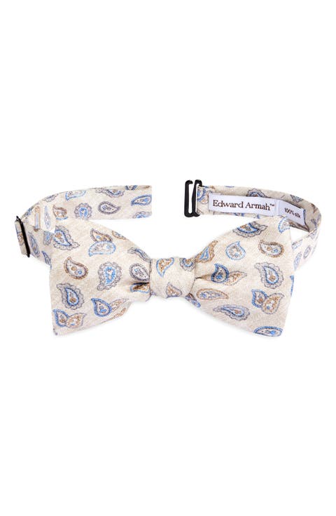 Neat Paisley Silk Bow Tie