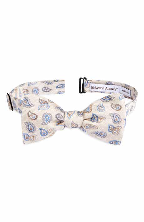 EDWARD ARMAH Neat Paisley Silk Bow Tie
