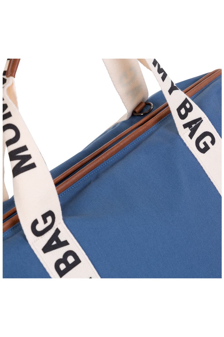 Mommy Signature Diaper Bag, Alternate, color, INDIGO