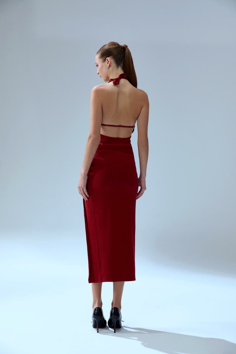 Your *Itch 2 Tones Rib Dress, Alternate, color, Red