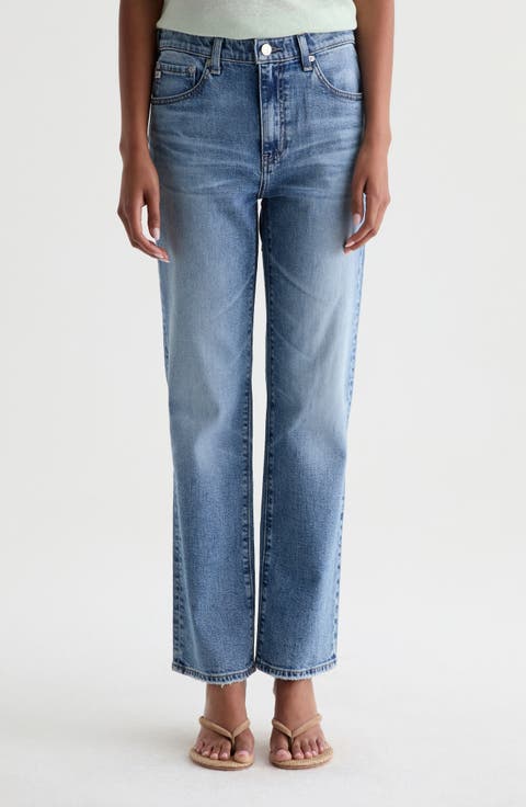 Brinley Mid Rise Straight Leg Jeans