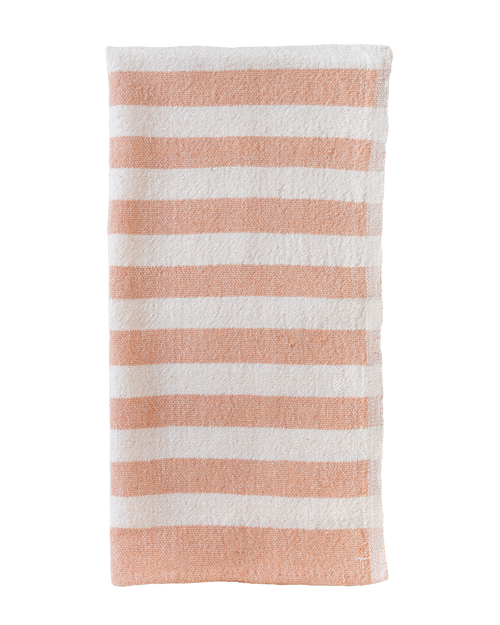 Kd Weave Stripe Hand Towel In Brown