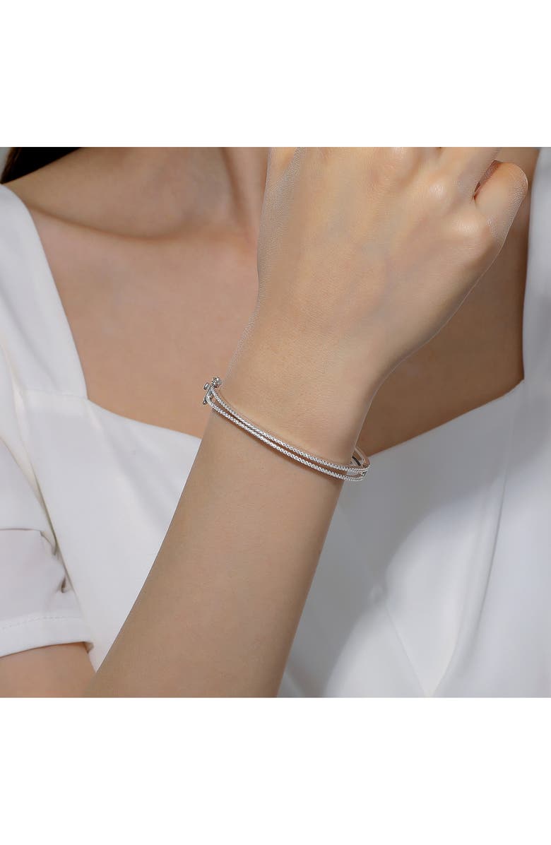Lafonn Hinged Simulated Diamond Bangle, Alternate, color, 