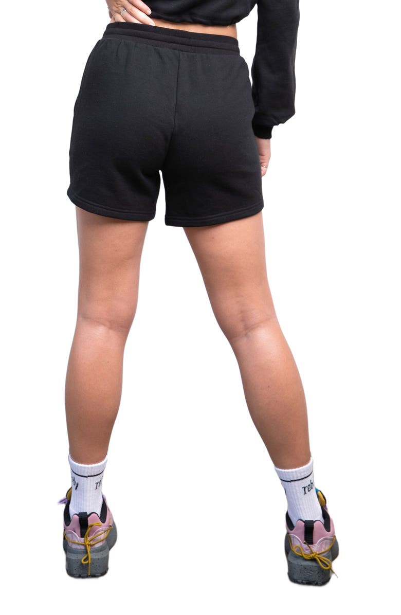 Rebody Active Rebody Biker Sweatshorts, Alternate, color, Metropolis Black/Slate