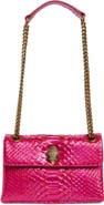 Kurt Geiger London Medium Kensington Snake Embossed Convertible Shoulder Bag