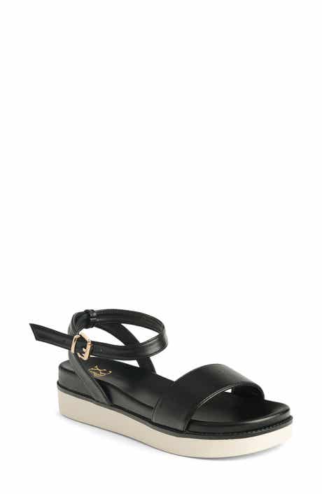 NEW YORK AND COMPANY Charli Ankle Strap Platform Sandal