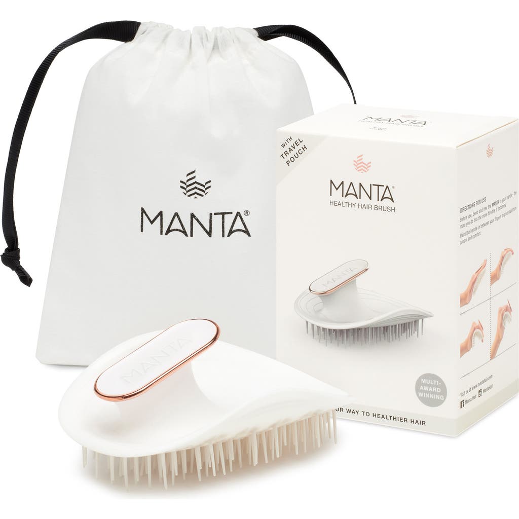 Manta The Gentle Brush for Healthier Hair & Scalp in White  product