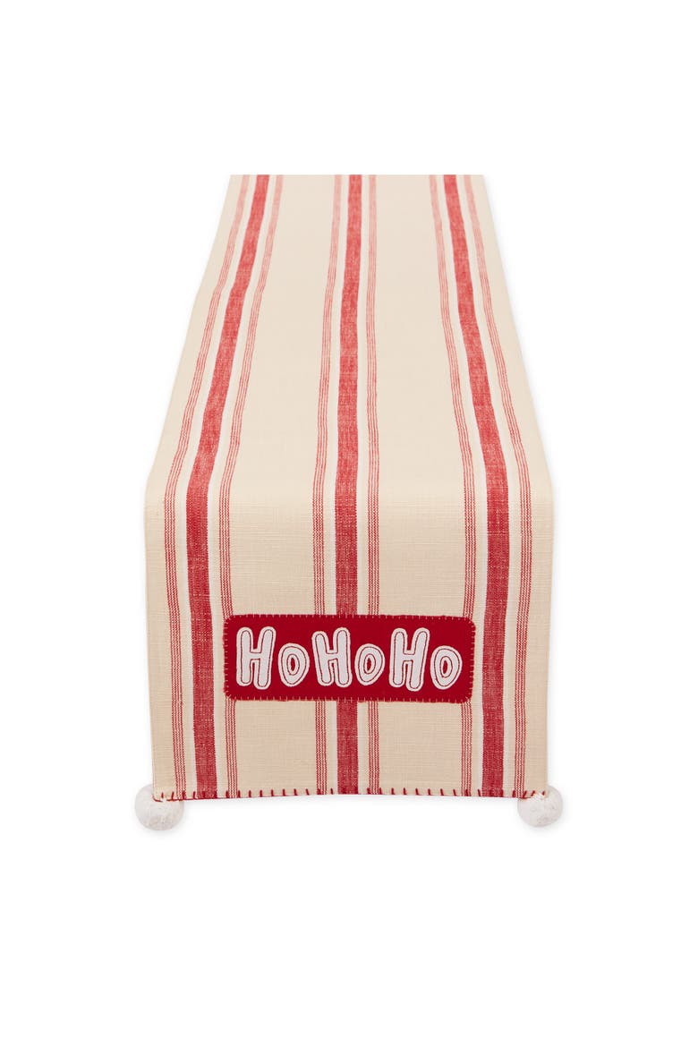 Ho Ho Ho Santa! Embellished Table Runner, Main, color, Santa!