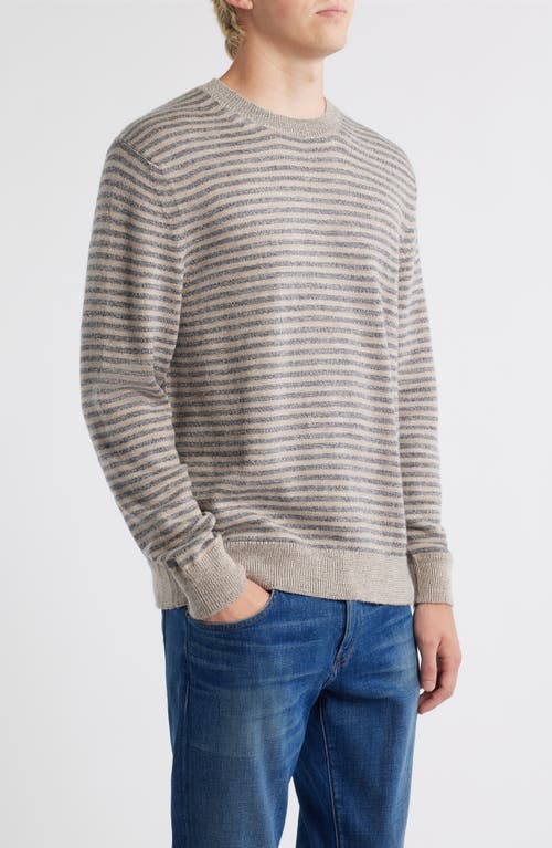 Alex Crane Campo Merino Wool Crewneck Sweater In Gray