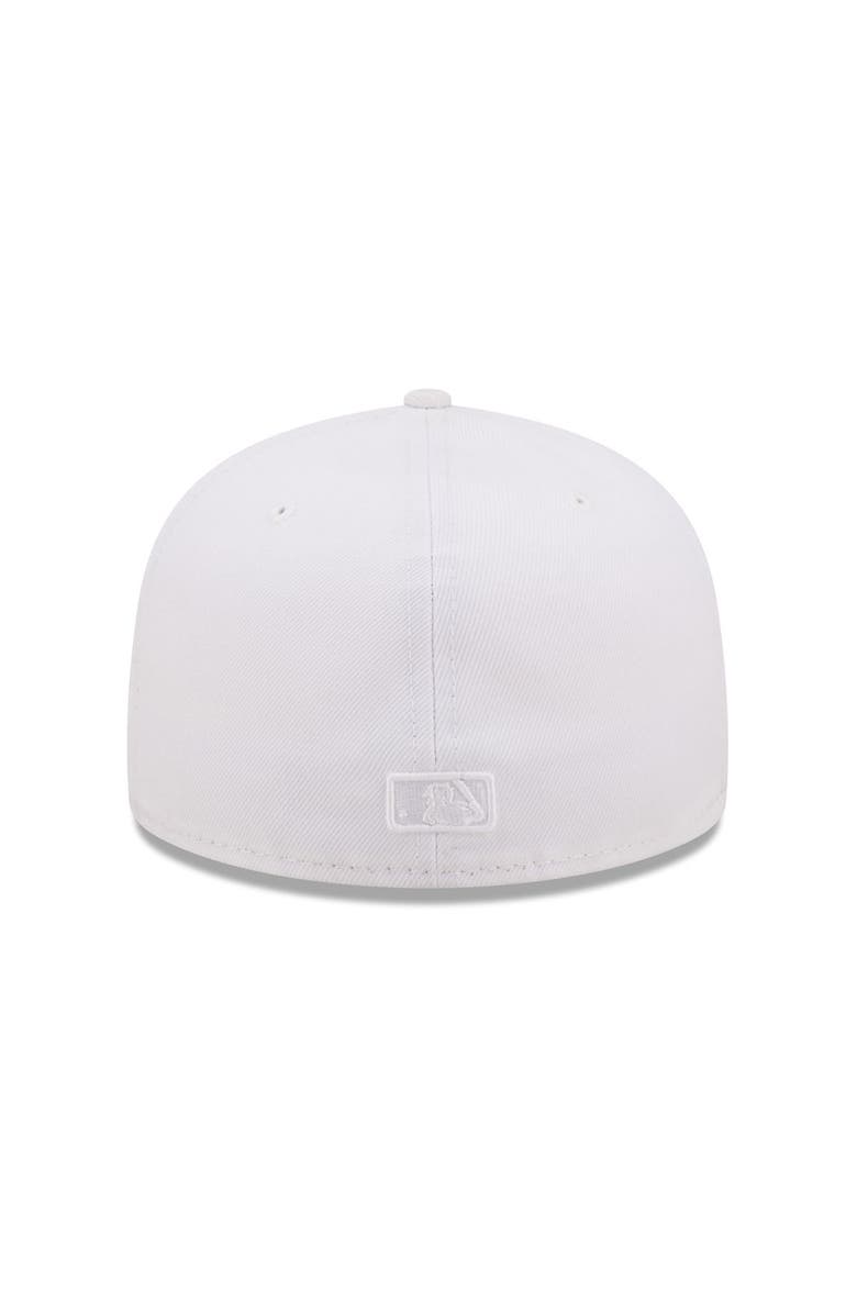 New Era Men's New Era Los Angeles Angels White on White 59FIFTY Fitted Hat, Alternate, color, 
