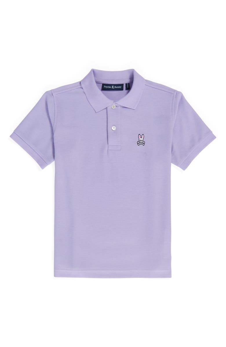 Psycho Bunny Kids' Cotton Piqué Polo, Main, color, 