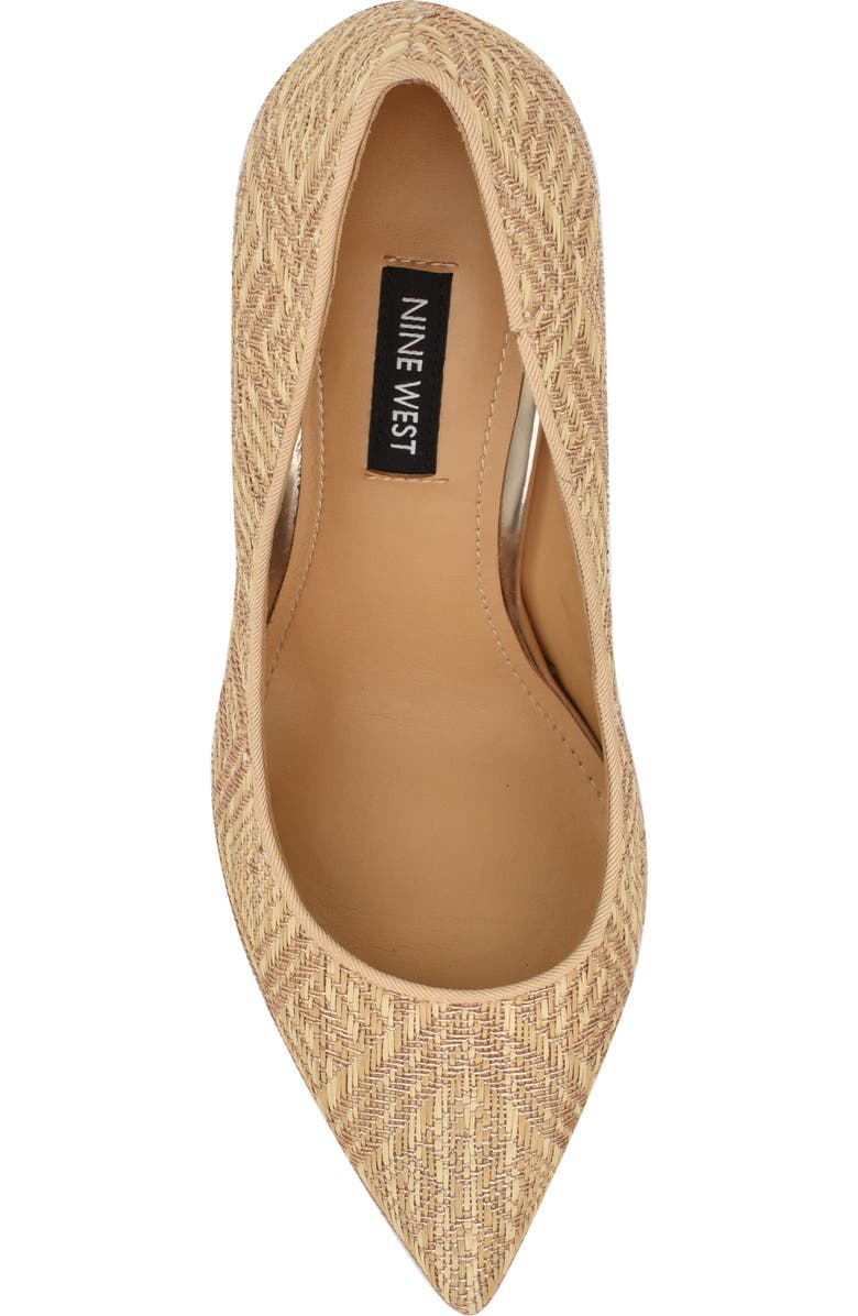 Nine West Tatiana Pointed Toe Pump, Alternate, color, Light Natural Beige